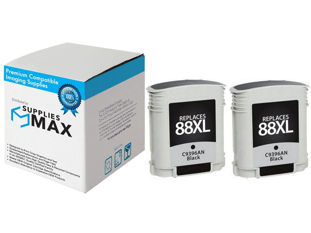 SuppliesMAX Remanufactured Replacement for HP OfficeJet Pro K550/K5400/K8600/L7400/L7500/L7550/L7650/L7700/L7780 Black High Yield Inkjet (2/PK-2450...
