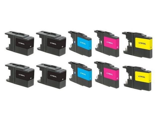 SuppliesMAX Compatible Replacement for Brother MFC-J5910/J6510/J6710/J6910DW High Yield Inkjet Combo Pack (4-BK/2-C/M/Y) (LC-79-4BK2CMY)