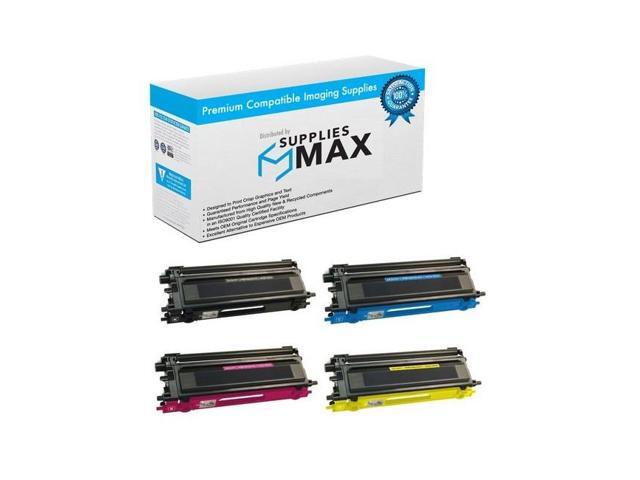 Compatible Brother DCP-9040/DCP-9045/HL-4040/HL-4070/MFC-9440/MFC-9840 High Yield Toner Cartridge Combo Pack (BK/C/M/Y) (TN-115-COMBO)