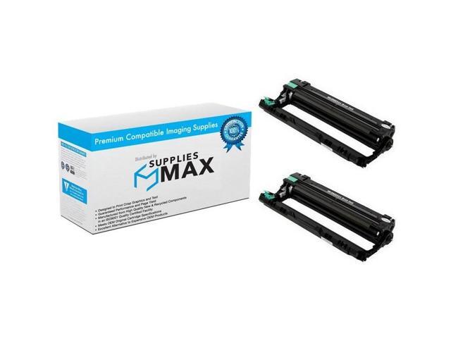 SuppliesMAX Compatible Replacement for Brother DCP-9015/DCP-9020/HL-3140/HL-3170/HL-3180/MFC-9130/MFC-9340/MFC-9342CDW Black Drum Unit (2/PK-15000...