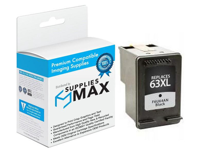 SuppliesMAX Remanufactured Replacement for HP DeskJet 1112/2130/3630/3635/ENVY 4510/4520/OfficeJet 3830/4650/5200/5260/5272 Black High Yield Inkjet...