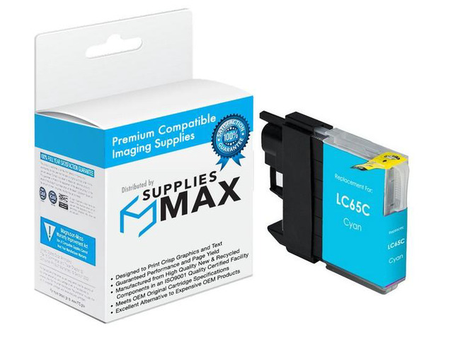 SuppliesMAX Compatible Replacement for Brother DCP-385/DCP-395/DCP-6690/MFC-5490/MFC-790/MFC-990/MFC-5890/MFC-5895/MFC-6490/MFC-6890 Cyan High...
