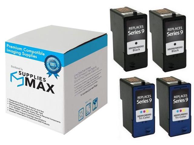 SuppliesMAX Remanufactured Replacement for Dell 926/V305/V305W Inkjet Combo Pack (2-Black/2-Color) (Series 9) (2C2B926)