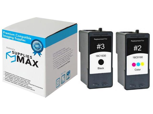 SuppliesMAX Remanufactured Replacement for Lexmark X2580/X3580/X4580/Z1480 Inkjet Combo Pack (Black/Color) (NO. 2/NO. 3) (18C1737)