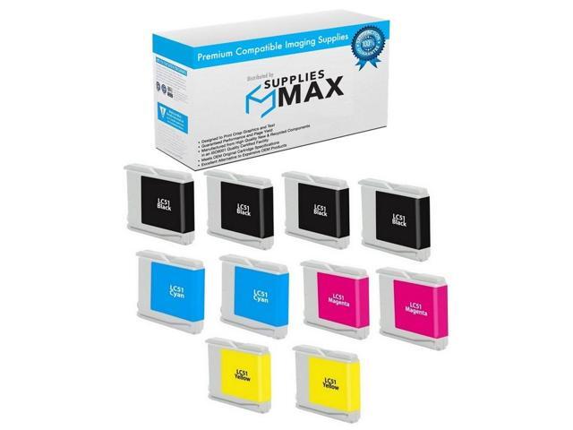 SuppliesMAX Compatible Replacement for Brother DCP-130/DCP-350/DCP-540/DCP-770/MFC-230/MFC-440/MFC-660/MFC-885/MFC-3360/MFC-5860C Inkjet Combo Pack...