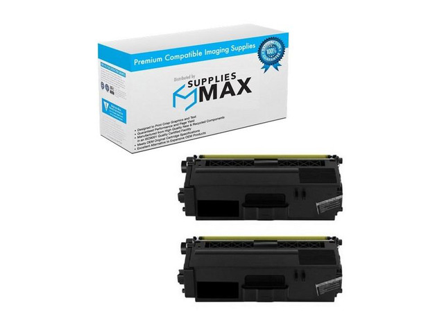 SuppliesMAX Compatible Replacement for Brother DCP-L8400/DCP-L8450/HL-L8250/HL-L8350/MFC-L8600/MFC-L8650/MFC-L8850 Black Toner Cartridge (2/PK-4000...