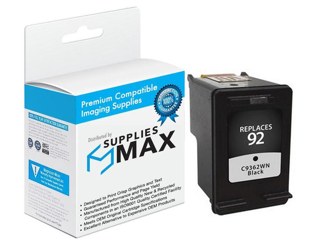 SuppliesMAX Remanufactured Replacement for HP DeskJet 5440/OfficeJet 6310/PhotoSmart C3100/7850/PSC-1507/PSC-1510 Series Black Inkjet (220 Page...