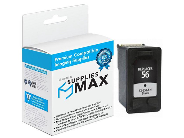 SuppliesMAX Remanufactured Replacement for HP DeskJet 450/5000/9600/PS-7000/OfficeJet 4000/5000/6110/PSC-1000/PSC-2000/FAX 1240 Series Black Inkjet...
