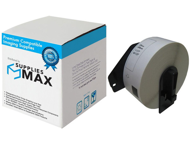 SuppliesMAX Compatible Replacement for Brother White Die-Cut Standard Return Add