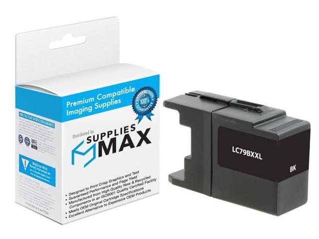SuppliesMAX Compatible Replacement for Brother MFC-J5910DW/MFC-J6510DW/MFC-J6710DW/MFC-J6910DW Black High Yield Inkjet (2400 Page Yield) (LC-79BK)