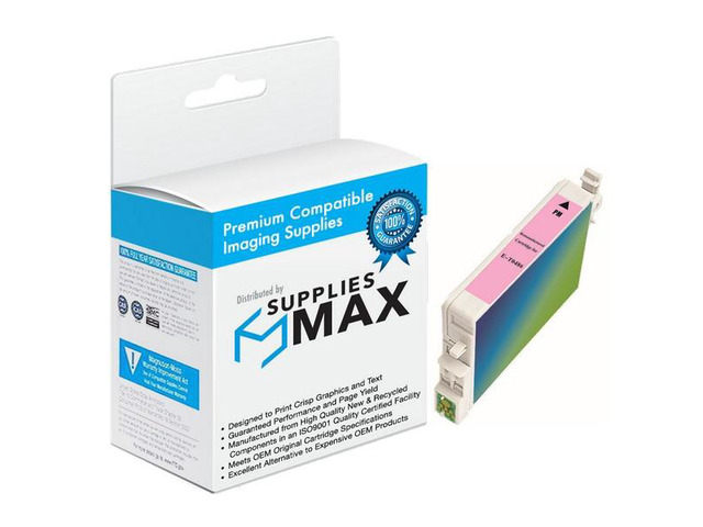 SuppliesMAX Remanufactured Replacement for Stylus Photo R200/R220/R300M/R320/R340/RX-500/RX-600/RX-620/RX-640 Light Magenta Inkjet (430 Page Yield)...
