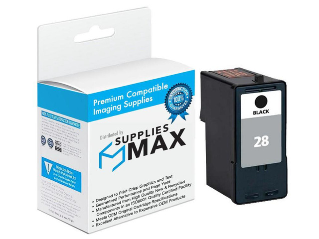 SuppliesMAX Remanufactured Replacement for Lexmark X2500/X2530/X2550/X5070/X5075/X5320/X5340/X5495/Z845/Z1300/Z1320 Black Inkjet (175 Page Yield)...