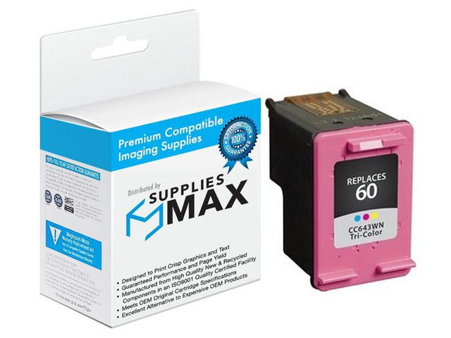 SuppliesMAX Remanufactured Replacement for HP DeskJet D2500/D2600/D5560/F4200/F4400/F4580/ENVY 100/110/120/PhotoSmart C4600/C4700/D110a Tri-Color...