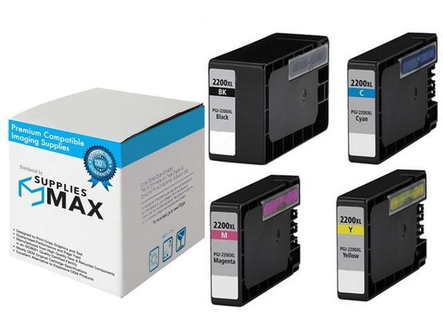 SuppliesMAX Compatible Replacement for Canon MAXIFY iB-4020/IB-4120/MB-5020/MB-5120/MB-5320/MB-5420 High Yield Inkjet Combo Pack (BK/C/M/Y)...