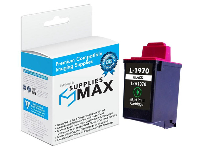 SuppliesMAX Remanufactured Replacement for Lexmark Color JetPrinter 3200/5000/5700/5770/7200V/X4250/X4270/X63/X73/X83/X125/Z11/Z42/Z45/Z82 Black...