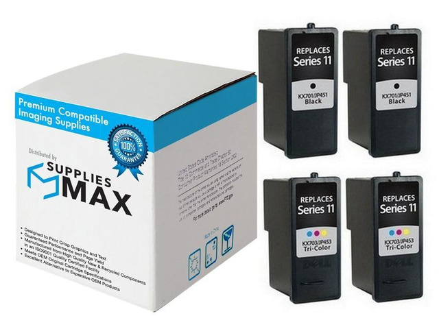 SuppliesMAX Remanufactured Replacement for Dell 948 AIO/V505/V505W Inkjet Combo 