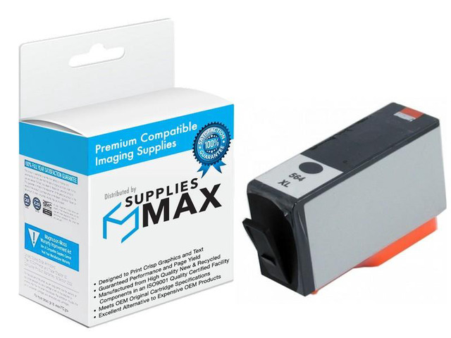 SuppliesMAX Remanufactured Replacement for HP DeskJet 3500/OfficeJet 4620/PhotoSmart 5500/6520/7500/B8550/C6300/D5400/D7560 Black High Yield Inkjet...