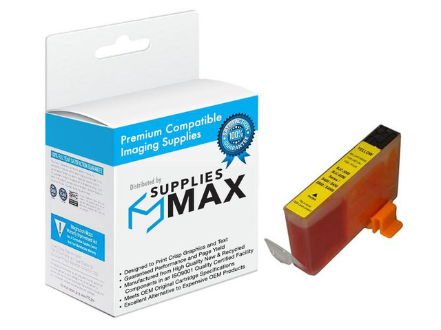SuppliesMAX Compatible Replacement for Canon BJC-3000/BJC-6000/BJC-6500/i550/i850/i880/S400/S500/S4500 Yellow Inkjet (280 Page Yield) (BCI-3eY)...