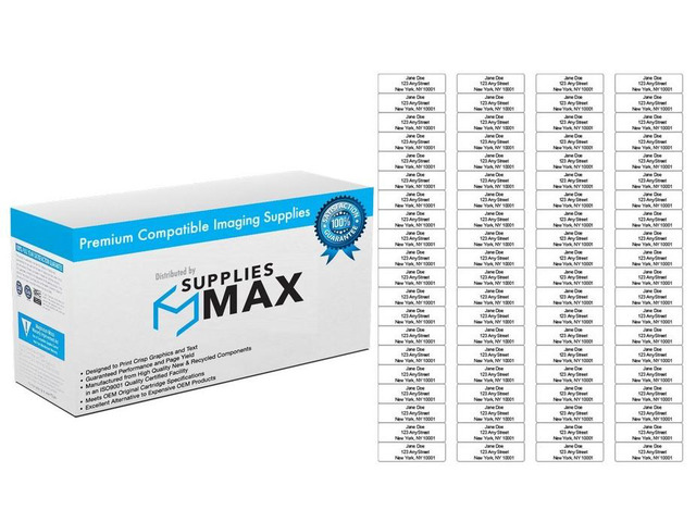 SuppliesMAX Compatible Replacement for White Return Address Labels (1/2 X 1 3/4i