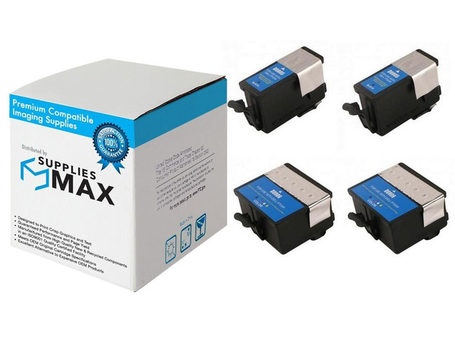 SuppliesMAX Compatible Replacement for Dell P703W Inkjet Combo Pack (2-Black/2-C