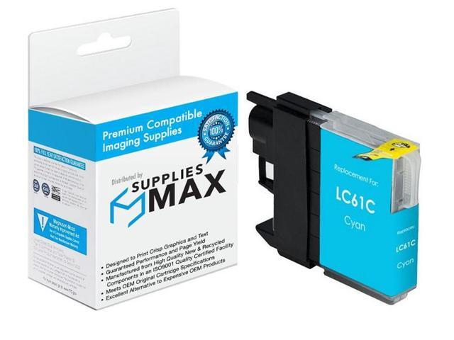 SuppliesMAX Compatible Replacement for Brother DCP-165/DCP-375/DCP-585/MFC-250/MFC-495/MFC-5490/MFC-6890/MFC-J220/MFC-J630C Cyan Inkjet (375 Page...