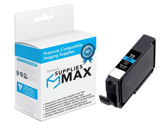 SuppliesMAX Compatible Replacement for Canon PIXMA PRO 10/PIXMA PRO 10S Series Photo Cyan Inkjet (PGI-72PC) (6407B002)