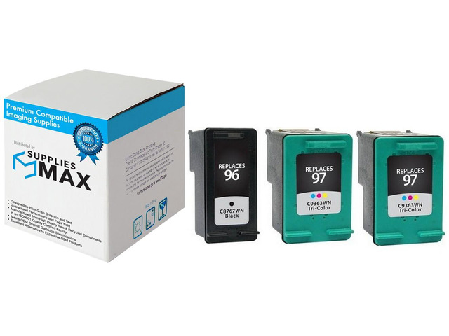SuppliesMAX Remanufactured Replacement for HP Deskjet 6830/6840/6940/9800/Officejet 7210/7410/Photosmart 2610/8050/8150 Inkjet Combo Pack...