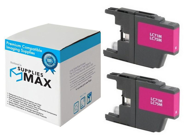 SuppliesMAX Compatible Replacement for Brother DCP-J525/DCP-J725/DCP-J925/MFC-J280/MFC-J435/MFC-J625/MFC-J825/MFC-J835DW Magenta Inkjet (2/PK-600...
