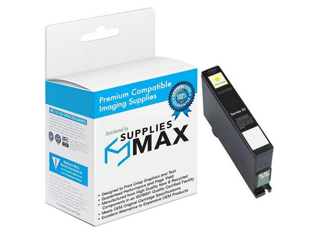 SuppliesMAX Compatible Replacement for Dell V525W/V725W Yellow High Yield Inkjet (700 Page Yield) (Series 33) (331-7380)