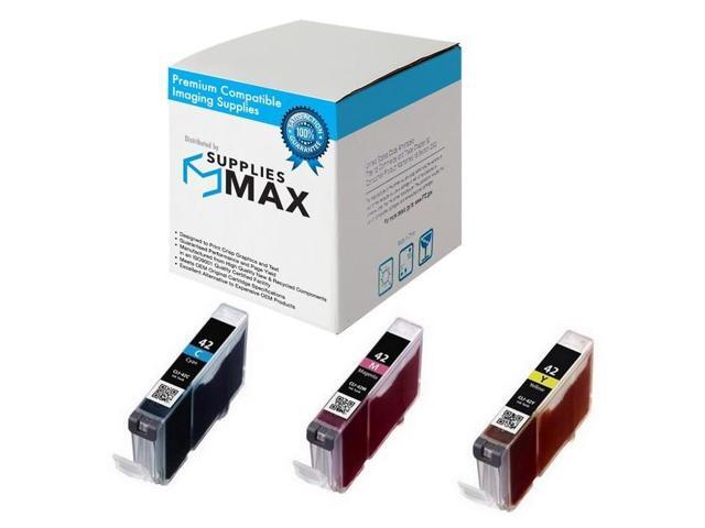 SuppliesMAX Compatible Replacement for Canon PIXMA PRO 100/PIXMA PRO 100S Series Inkjet Combo Pack (C/M/Y) (CLI-42CMY)