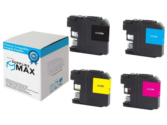 SuppliesMAX Compatible Replacement for Brother DCP-J132/DCP-J522/DCP-J752/DCP-J4110/MFC-J245/MFC-J450/MFC-J4310/MFC-J6920DW High Yield Inkjet Combo...
