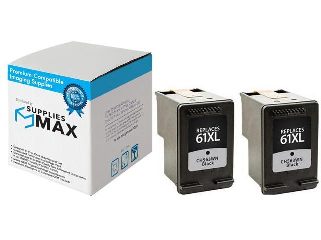 SuppliesMAX Remanufactured Replacement for HP DeskJet 1010/2050/2510/2540/3000/3050/3510/ENVY 4500/5530/OfficeJet 2620/4630 Black Inkjet (2/PK-190...