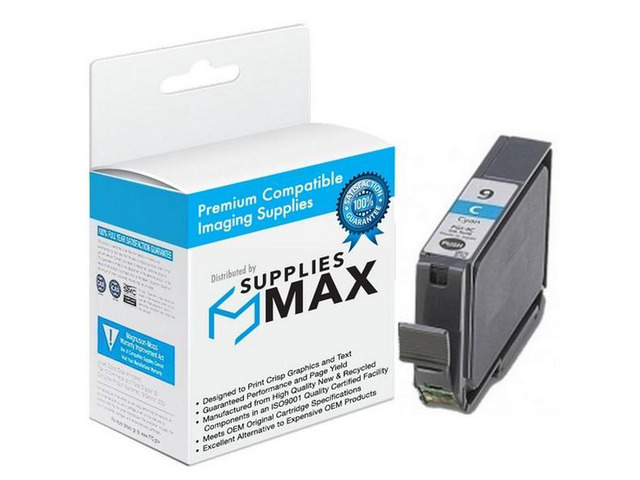 SuppliesMAX Compatible Replacement for Canon PIXMA IX-7000/MX-7600/ PRO 9500 Cyan Inkjet (930 Page Yield) (PGI-9C) (1035B002)