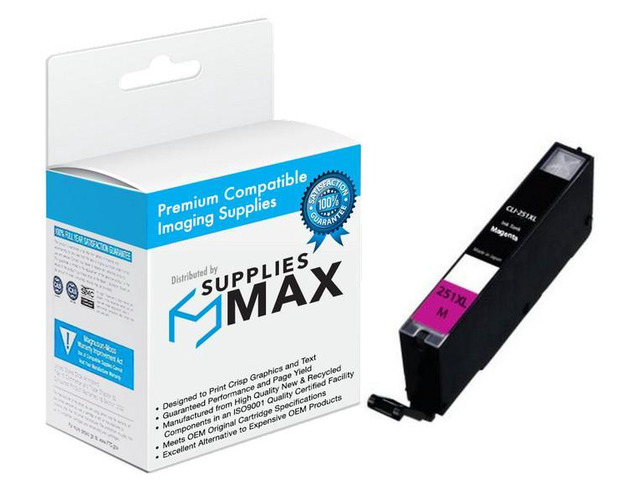 SuppliesMAX Compatible Replacement for Canon PIXMA iP-7220/iP-8720/MG-5420/MG-5520/MG-5620/MG-6620/MG-7120/MG-7520 Magenta High Yield Inkjet (700...