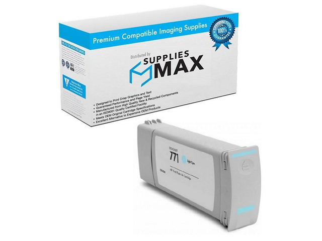 SuppliesMAX Remanufactured Replacement for HP DesignJet Z6200/DesignJet Z6600/DesignJet Z6800/DesignJet Z6810 Series Light Cyan High Yield Wide...