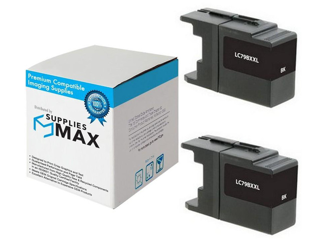 SuppliesMAX Compatible Replacement for Brother MFC-J5910DW/MFC-J6510DW/MFC-J6710DW/MFC-J6910DW Black High Yield Inkjet (2/PK-2400 Page Yield)...