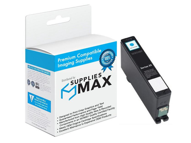 SuppliesMAX Compatible Replacement for Dell V525W/V725W Cyan High Yield Inkjet (