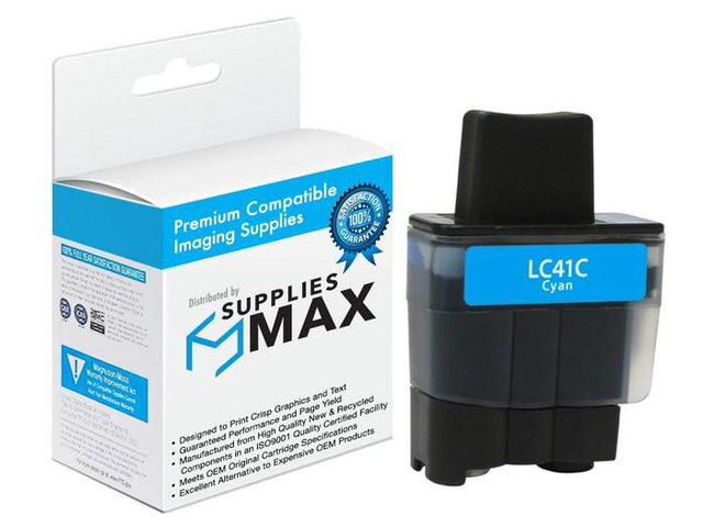 SuppliesMAX Compatible Replacement for Brother DCP-110/DCP-310/DPC-420/DCP-340/MFC-210/MFC-620/MFC-820/MFC-5440/MFC-5840C Cyan Inkjet (400 Page...
