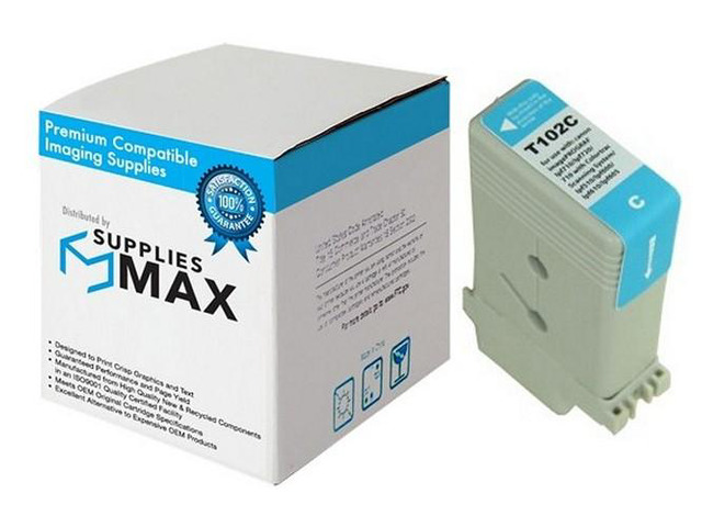 SuppliesMAX Compatible Replacement for Canon iPF-500/iPF-510/iPF-600/iPF-605/iPF-610/iPF-700/iPF-750/iPF-760/iPF-765 Cyan Wide Format Inkjet (130...