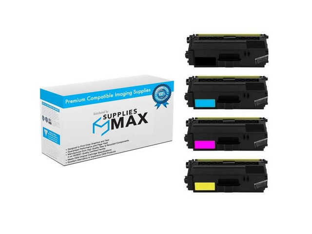 SuppliesMAX Compatible Replacement for Brother HL-L9200CDW/HL-L9300CDWT/MFC-L9550CDW/MFC-L9950CDWT High Yield Toner Cartridge Combo Pack (BK/C/M/Y)...