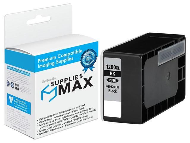 SuppliesMAX Compatible Replacement for Canon MAXIFY MB-2020/MB-2120/MB-2320/MB-2720 Black High Yield Inkjet (1200 Page Yield) (PGI-1200XLBK)...