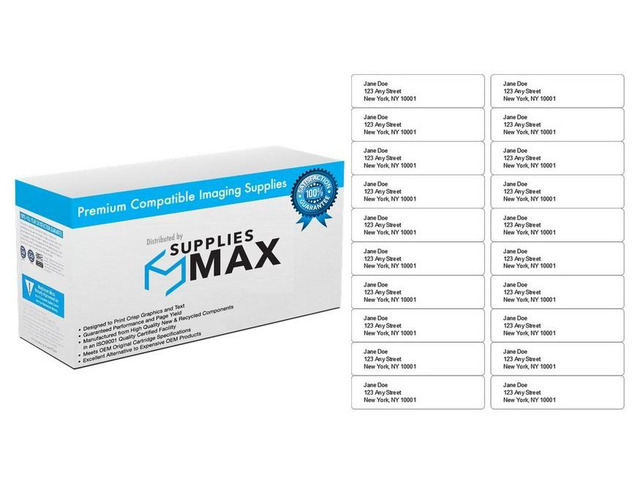 SuppliesMAX Compatible Replacement for White Labels (1 X 4in) (2000 Labels) (516