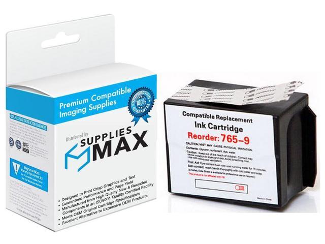 SuppliesMAX Compatible Replacement for Pitney-Bowes DM-300C/DM-400C/DM-450C/DM-475C Mailing System Red Postage Meter Inkjet (8000 Page Yield) (765-9)