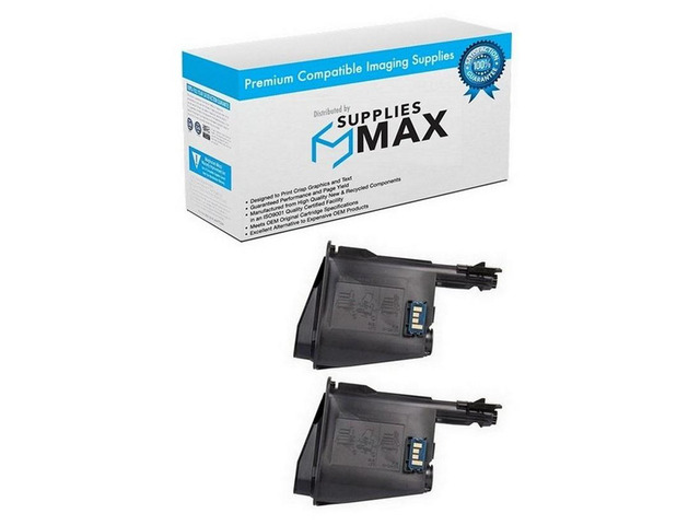 SuppliesMAX Compatible Replacement for Kyocera Mita FS-1040 Black Toner Cartridge (2/PK-2500 Page Yield) (TK-1112K) (1T02M50UX0_2PK)