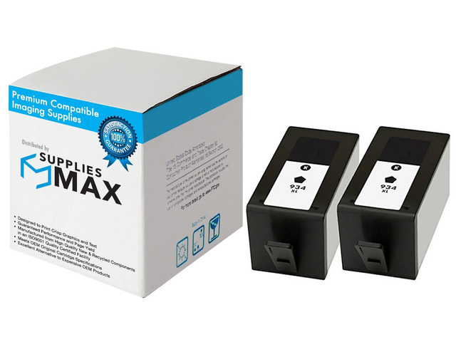 SuppliesMAX Remanufactured Replacement for HP OfficeJet 6812/6815/6220/ OfficeJet Pro 6230/6830/6835 Series Black High Yield Inkjet (2/PK-1000 Page...