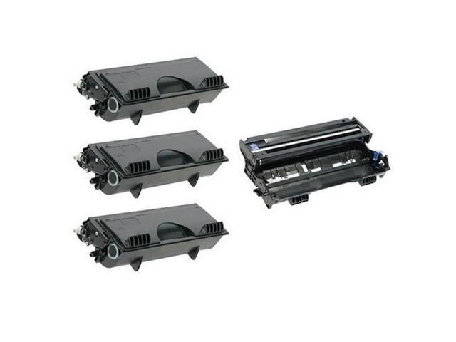 SuppliesMAX Compatible Replacement for Brother DCP-8020/8025/HL-1650/5030/5070/MFC-8420/8820 Drum/Toner Value Combo Pack (1-Drum Unit/3-Toners)...