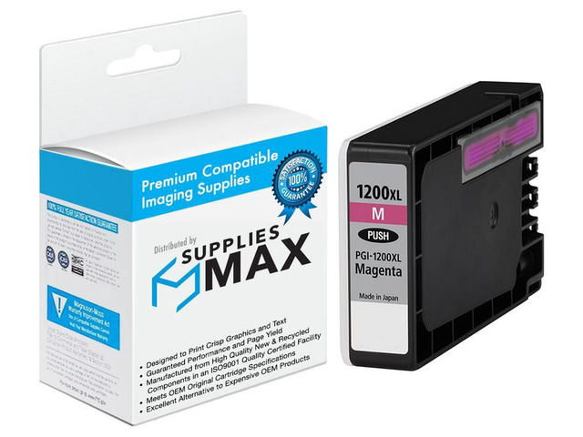 SuppliesMAX Compatible Replacement for Canon MAXIFY MB-2020/MB-2120/MB-2320/MB-2720 Magenta High Yield Inkjet (900 Page Yield) (PGI-1200XLM)...