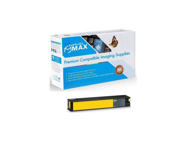 SuppliesMAX Remanufactured Replacement for HP PageWide Enterprise Color 556DN/556XH/586DN/586F/586Z/E55650DN/E58650DN Yellow High Yield Inkjet...