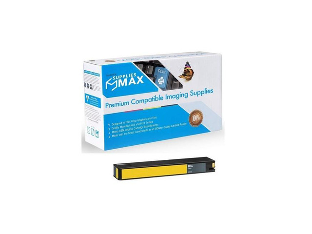 SuppliesMAX Remanufactured Replacement for HP PageWide Enterprise Color 556DN/556XH/586DN/586F/586Z/E55650DN/E58650DN Yellow Inkjet (6000 Page...