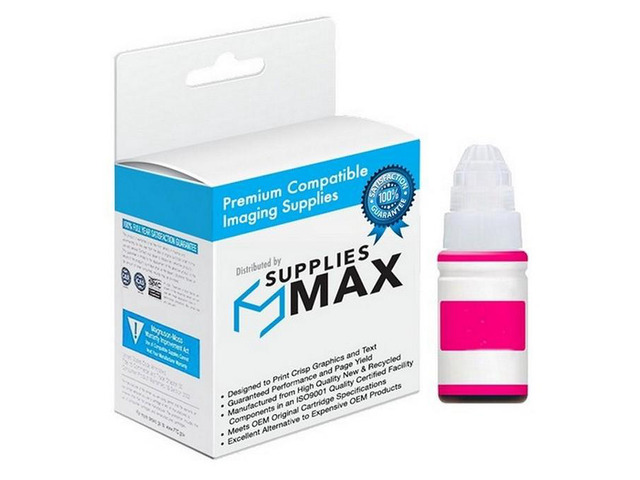 SuppliesMAX Compatible Replacement for Canon PIXMA G1200/G1501/G1510/G2200/G3200/G3510/G4200/G4210/G4510 Magenta Refill Ink Bottle (7000 Page...